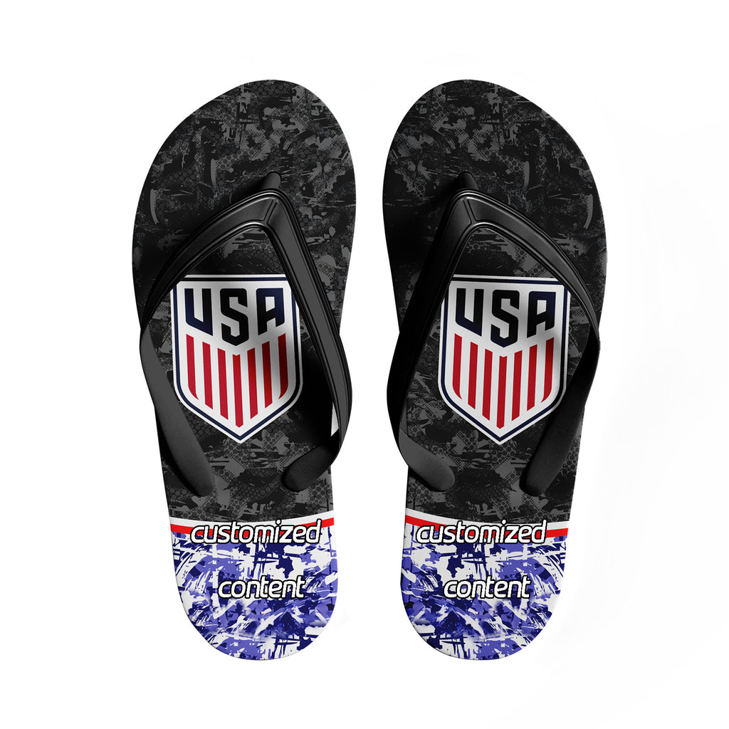 Custom United States 2026 World Cup Sneakers DIY Country Flag Running Shoes Lightweight Sport Shoes Gift for Football Fans Personalized Team Name and Logo FN058-F028041-19
