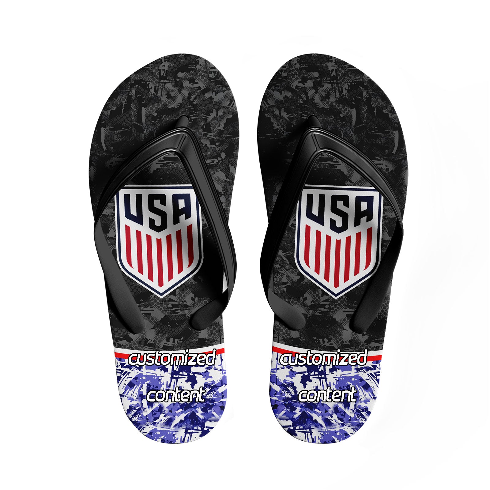 Custom United States 2026 World Cup Sneakers DIY Country Flag Running Shoes Lightweight Sport Shoes Gift for Football Fans Personalized Team Name and Logo FN058-F028041-19