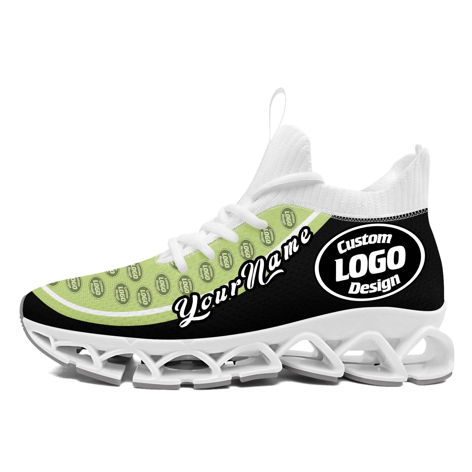 Custom Black Green Maxsoul Shoes Personalized Sneaker FN030XD-D020388-19