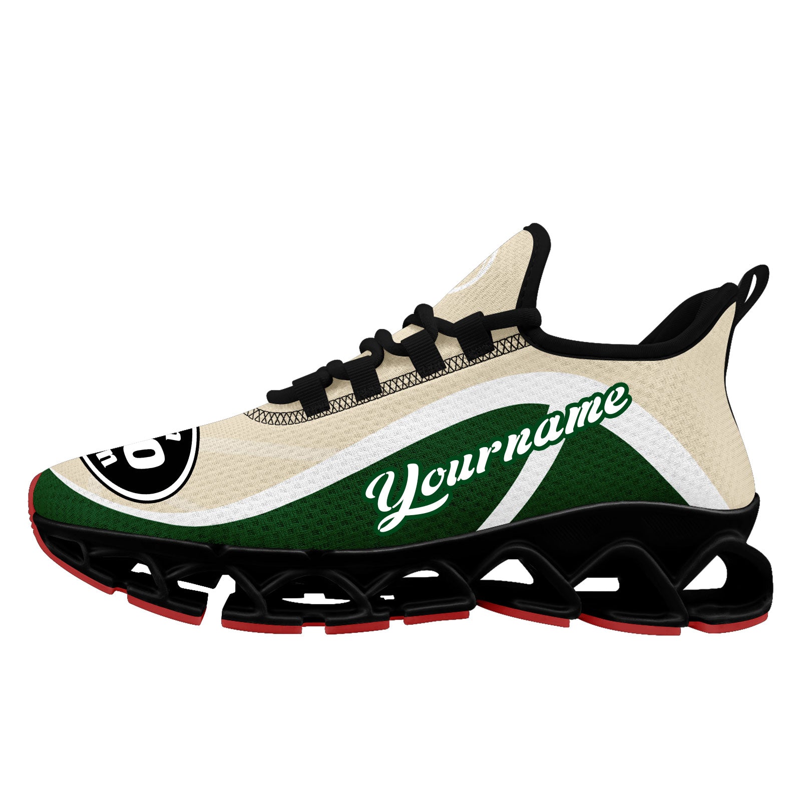 Custom Green Cream Maxsoul Shoes Personalized Sneaker FN003XD-D020391-14