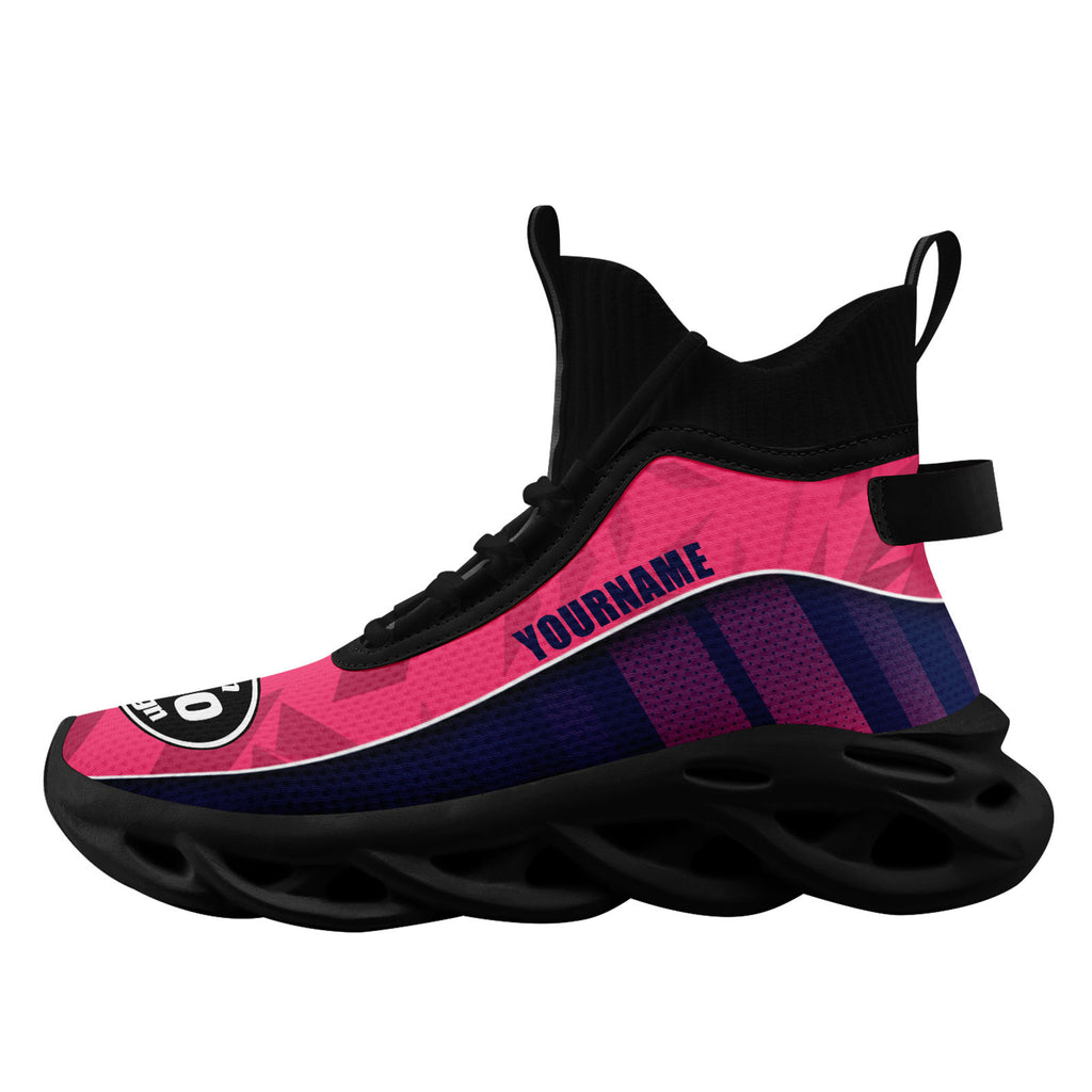Custom Blue Pink Jersey MaxSoul Shoes and Hat Combo Offer Personalized Combo ZH-D020234-1