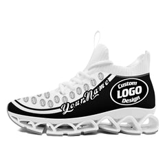 Custom Black White Maxsoul Shoes Personalized Sneaker FN030XD-D020388-8