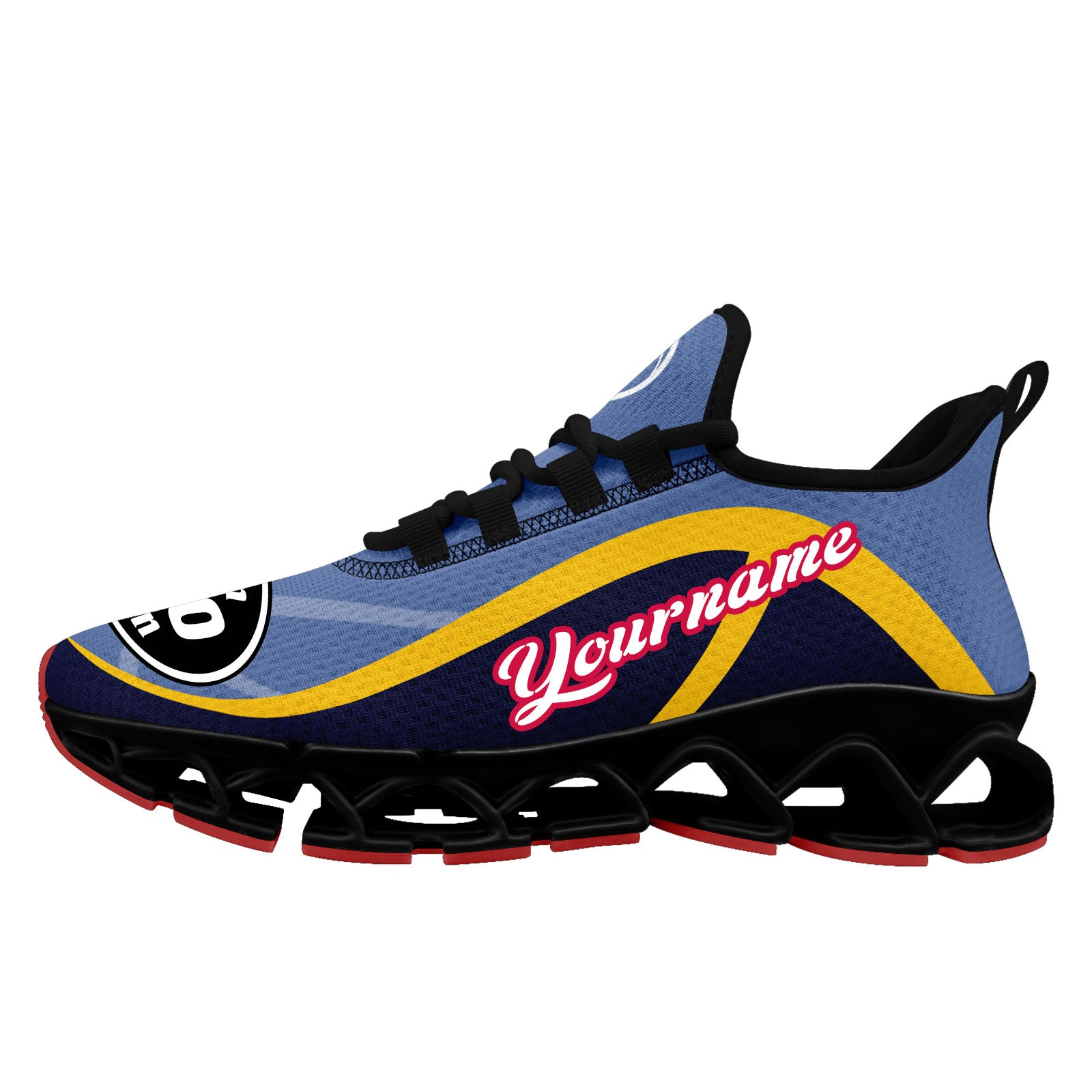 Custom Blue Yellow Maxsoul Shoes Personalized Sneaker FN003XD-D020391-11