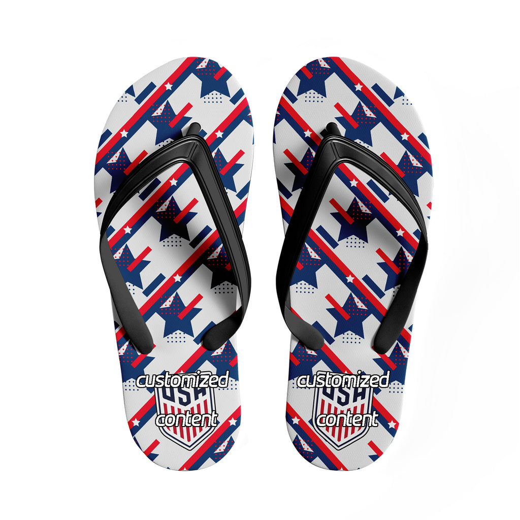 Custom United States 2026 World Cup Sneakers DIY Country Flag Running Shoes Lightweight Sport Shoes Gift for Football Fans Personalized Team Name and Logo FN058-F028041-11