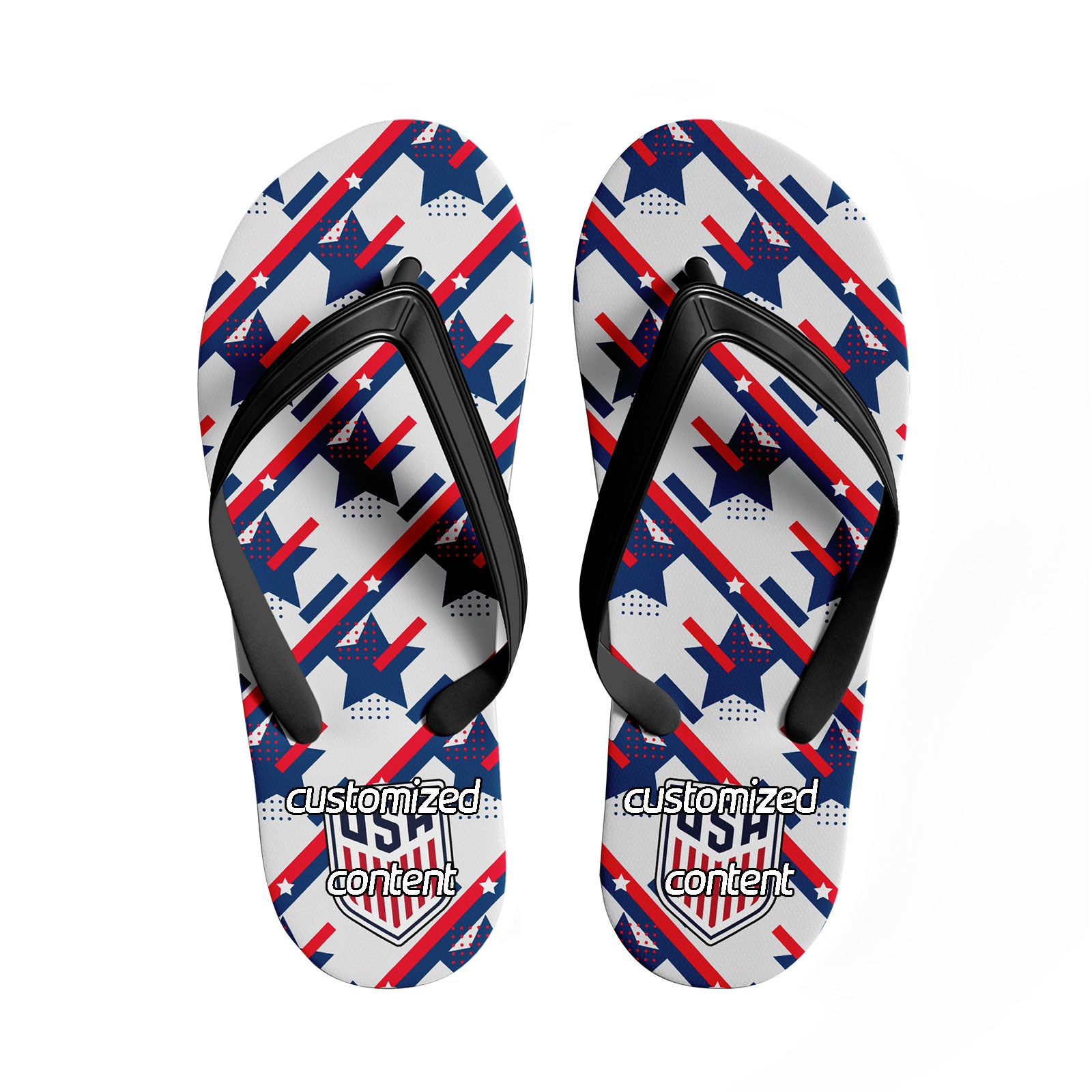 Custom United States 2026 World Cup Sneakers DIY Country Flag Running Shoes Lightweight Sport Shoes Gift for Football Fans Personalized Team Name and Logo FN058-F028041-11