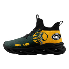 Custom Yellow Green Wisconsin Maxsoul Shoes Personalized Sneaker FN030A-D028017-7