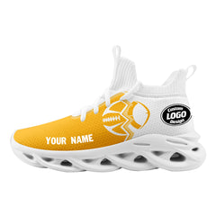 Custom Yellow White Pennsylvania Maxsoul Shoes Personalized Sneaker FN030A-D028017-31