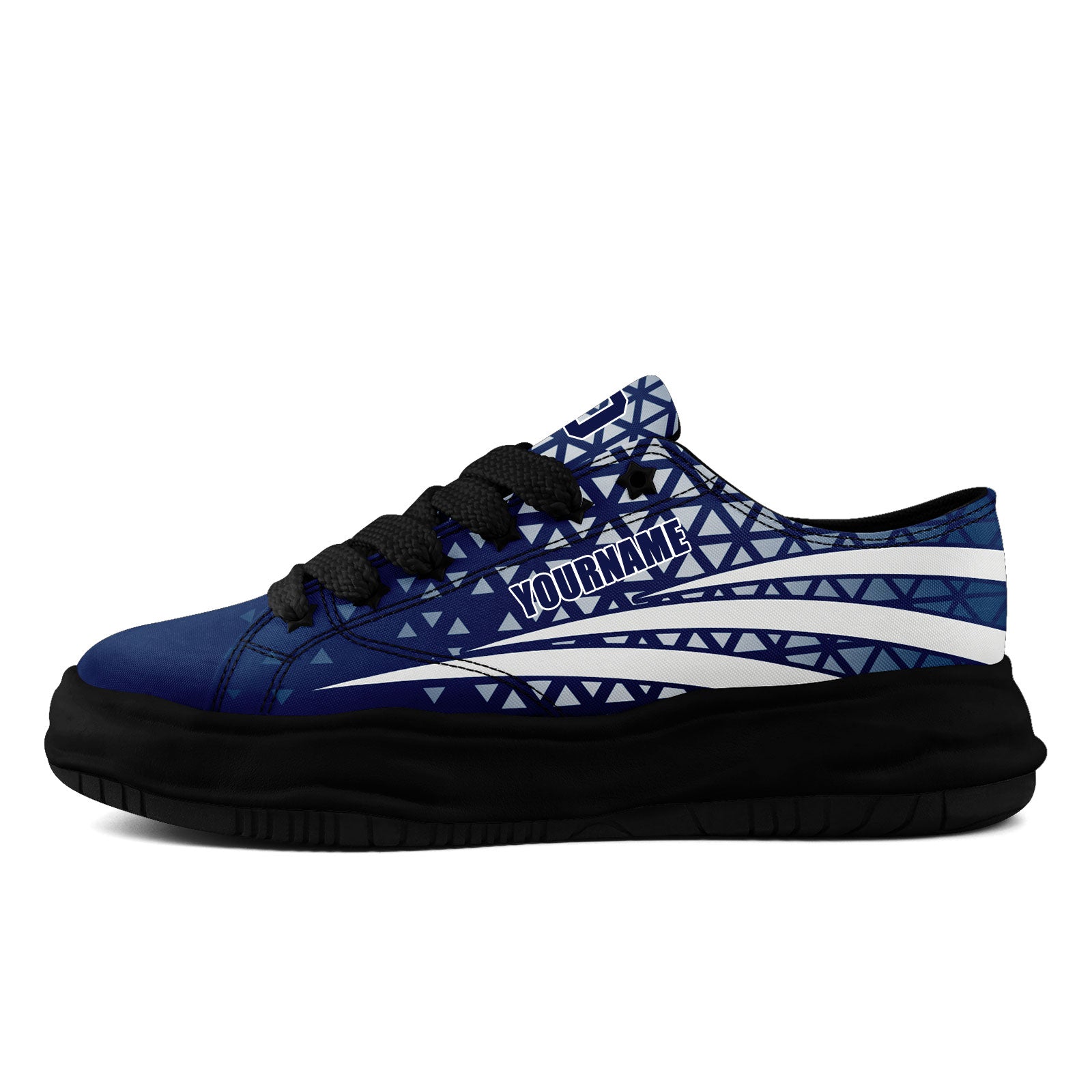 Custom Blue White Indiana Football Jersey and Sports Shoes Combo Offer Personalized Combo ZH-D023031-14