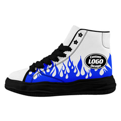 Custom White Blue Indianapolis Firesoul Shoes Personalized Sneaker FN039-D020272-14