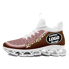 Custom Dark Pink Brown Maxsoul Shoes Personalized Sneaker FN030XD-D020388-18