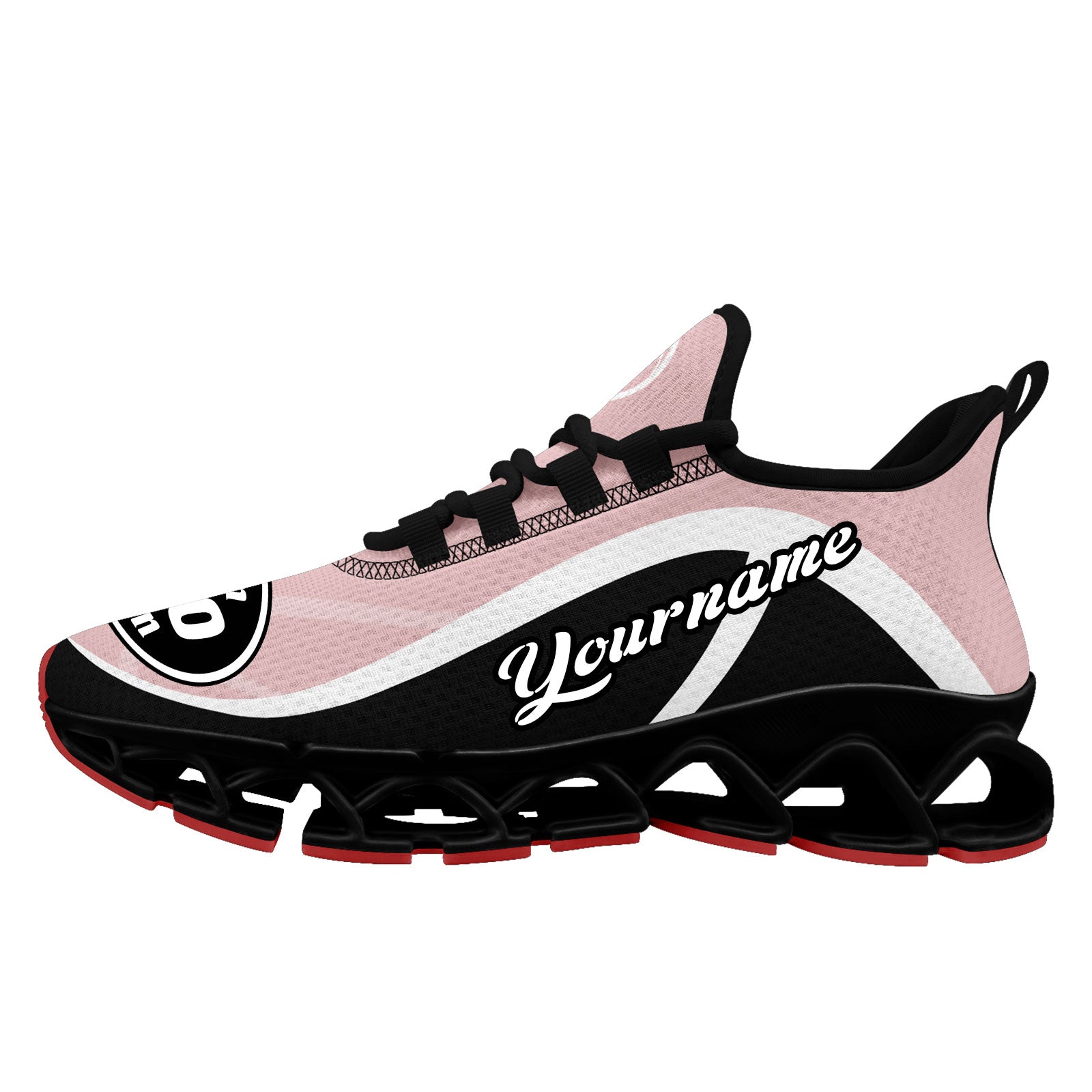 Custom Balck Pink Maxsoul Shoes Personalized Sneaker FN003XD-D020391-17