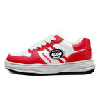 Custom Red White Kansas City Shoes Personalized Sneaker FN032-D020389-18