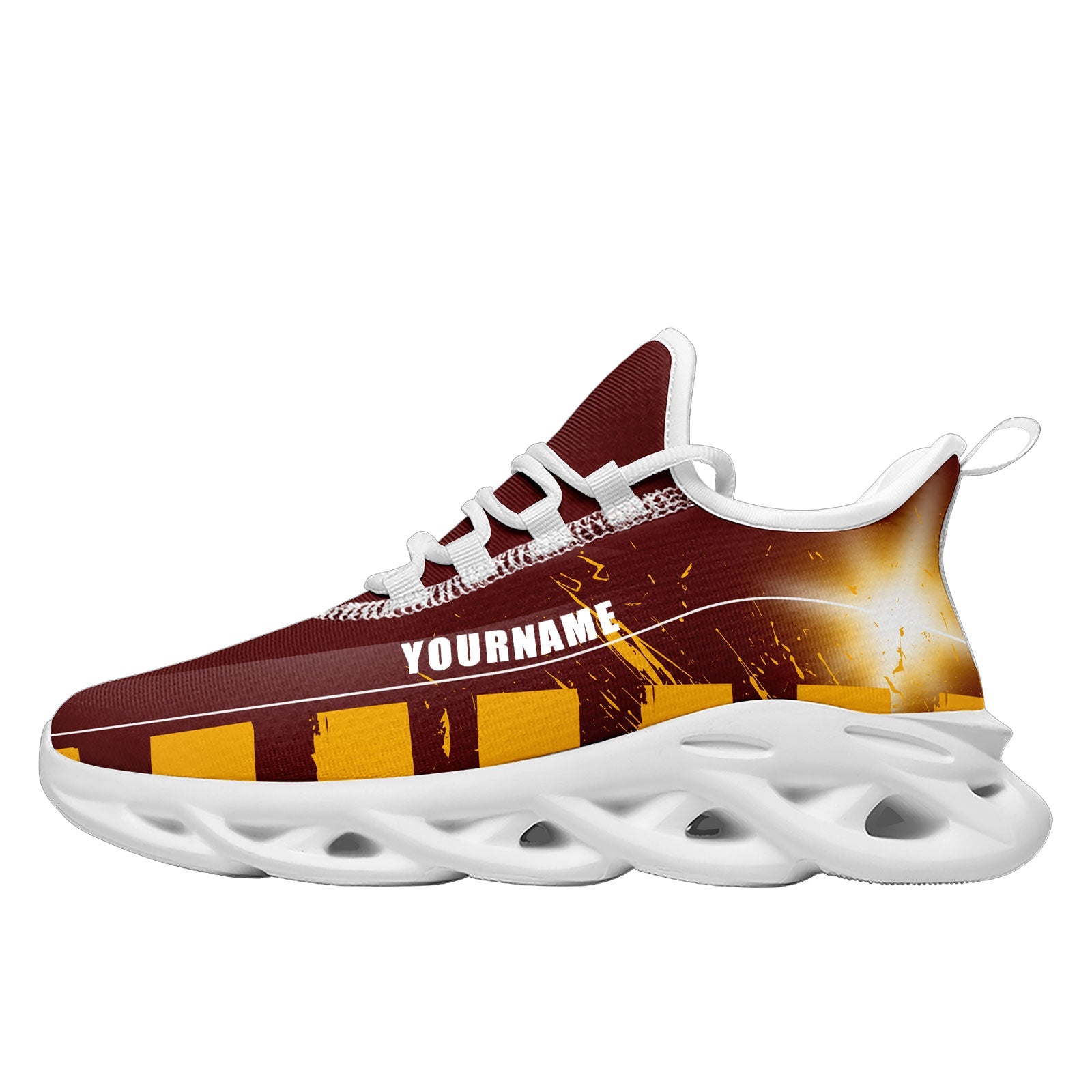 Custom Red Yellow Washington Maxsoul Shoes Personalized Sneaker FN003-D020260-31 Custom Online