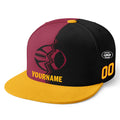 Custom Red Black Arizona Hat Sport Design Cap Stitched Adjustable Personalized PR067B-D028017-1