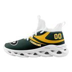 Custom Green Green Bay Football Jersey and Sports Shoes Combo Offer Personalized Combo ZH-D025008-13