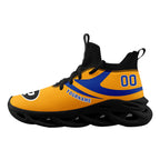 Custom Yellow Los Angeles Football Jersey and Sports Shoes Combo Offer Personalized Combo ZH-D025008-14