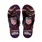Custom United States 2026 World Cup Sneakers DIY Country Flag Running Shoes Lightweight Sport Shoes Gift for Football Fans Personalized Team Name and Logo FN058-F028041-7