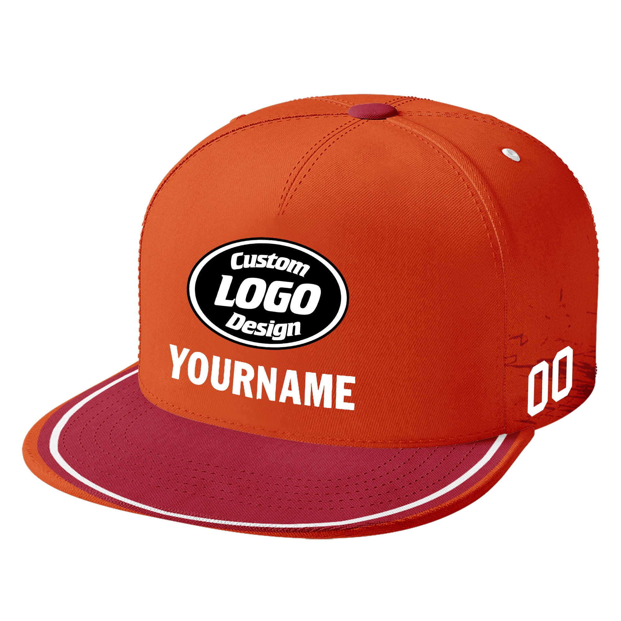 Custom Orange Red Tampa Bay Football Jersey and Hat Combo Offer Personalized Combo ZH-D020326-29