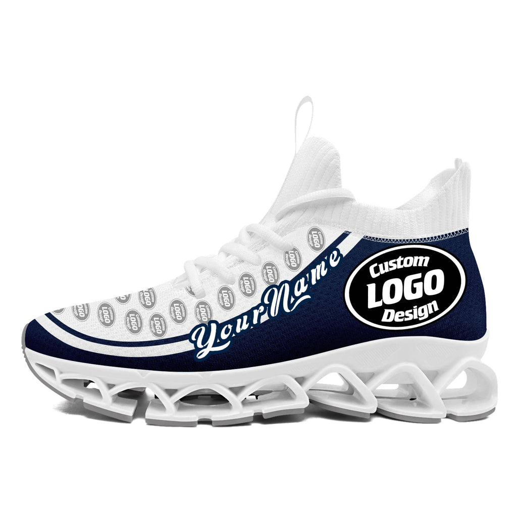 Custom Navy White Maxsoul Shoes Personalized Sneaker FN030XD-D020388-24