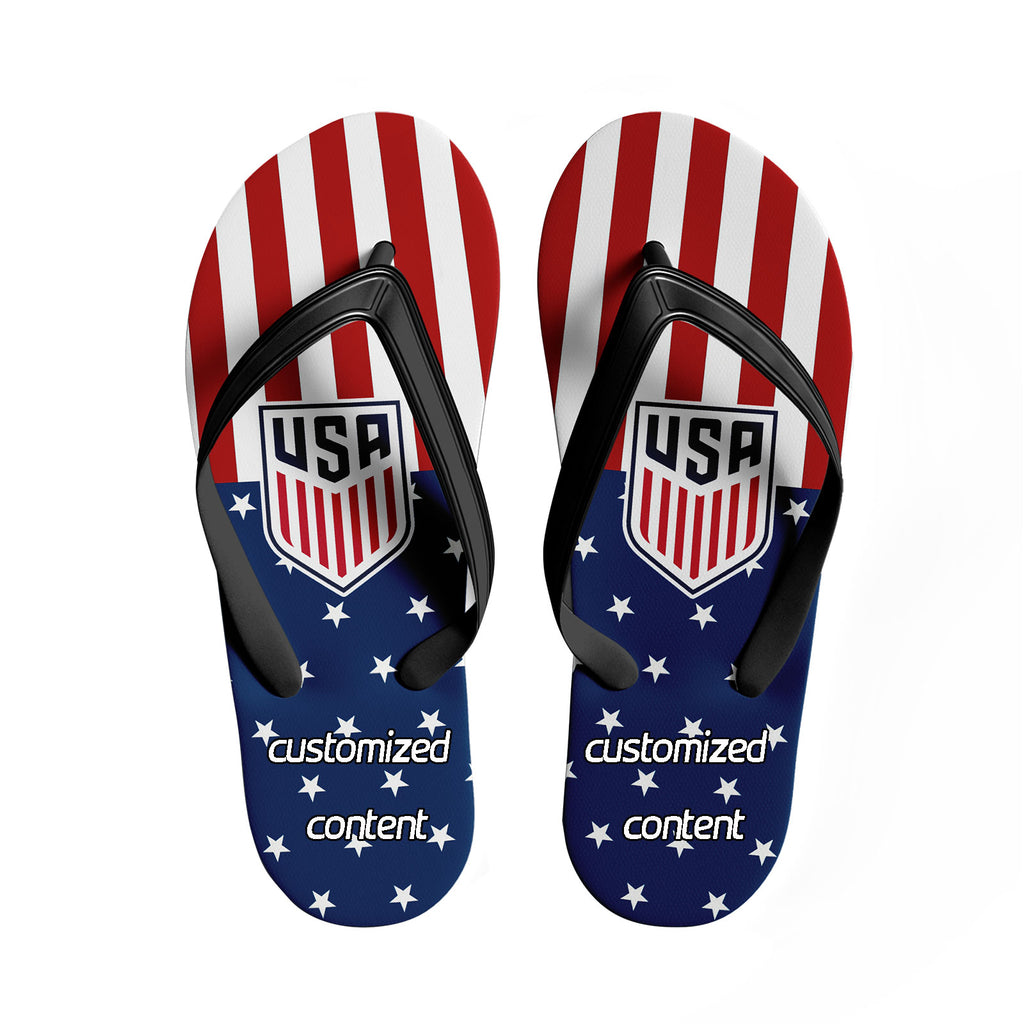 Custom United States 2026 World Cup Sneakers DIY Country Flag Running Shoes Lightweight Sport Shoes Gift for Football Fans Personalized Team Name and Logo FN058-F028041-17