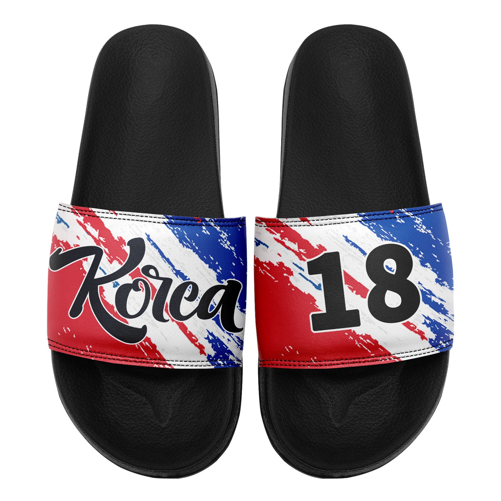 Custom South Korea 2026 World Cup Sneakers DIY Country Flag Running Shoes Lightweight Sport Shoes Gift for Football Fans Personalized Team Name and Logo FN056-F009108-2