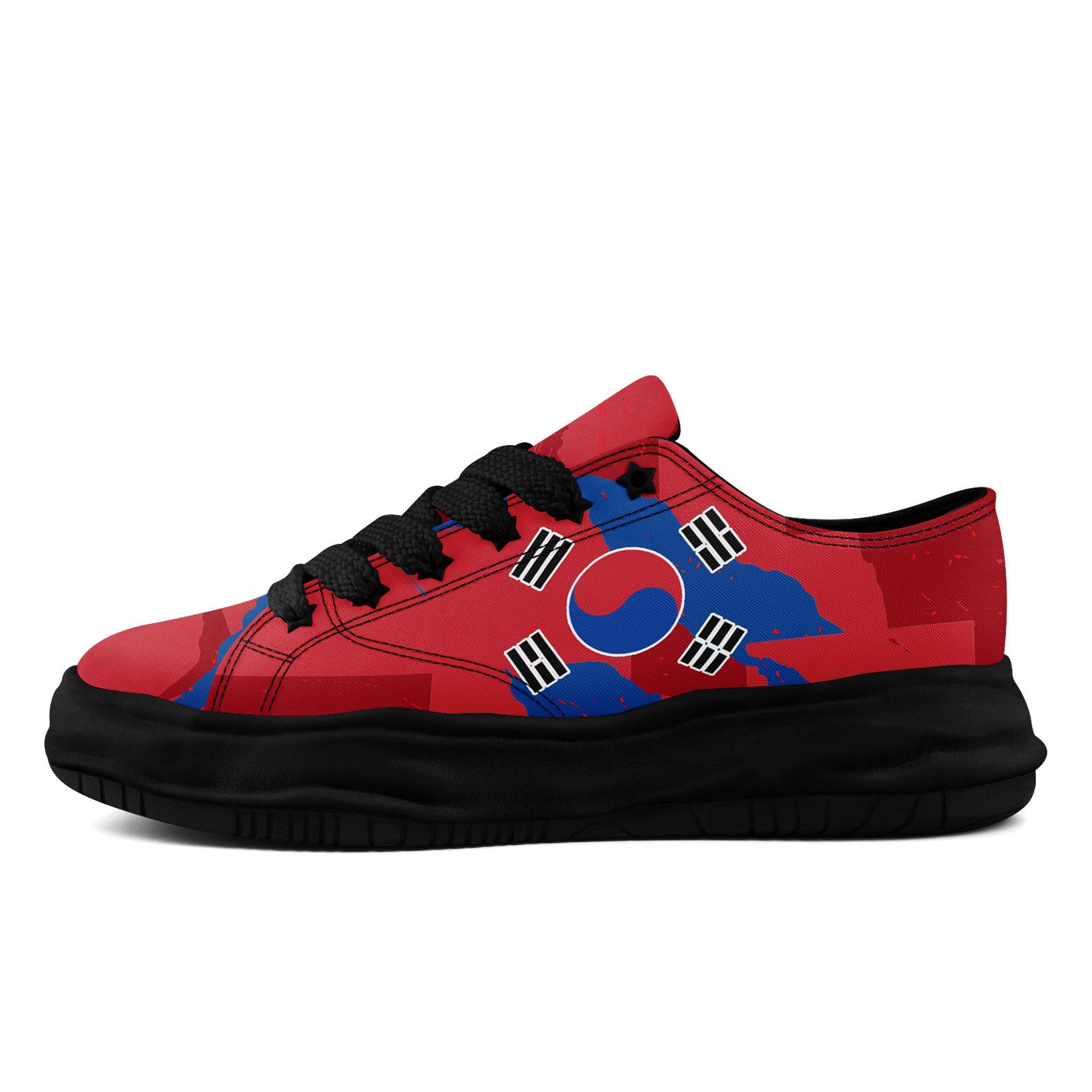 Custom South Korea 2026 World Cup Sneakers DIY Country Flag Running Shoes Lightweight Sport Shoes Gift for Football Fans Personalized Team Name and Logo FN038-F009095-1
