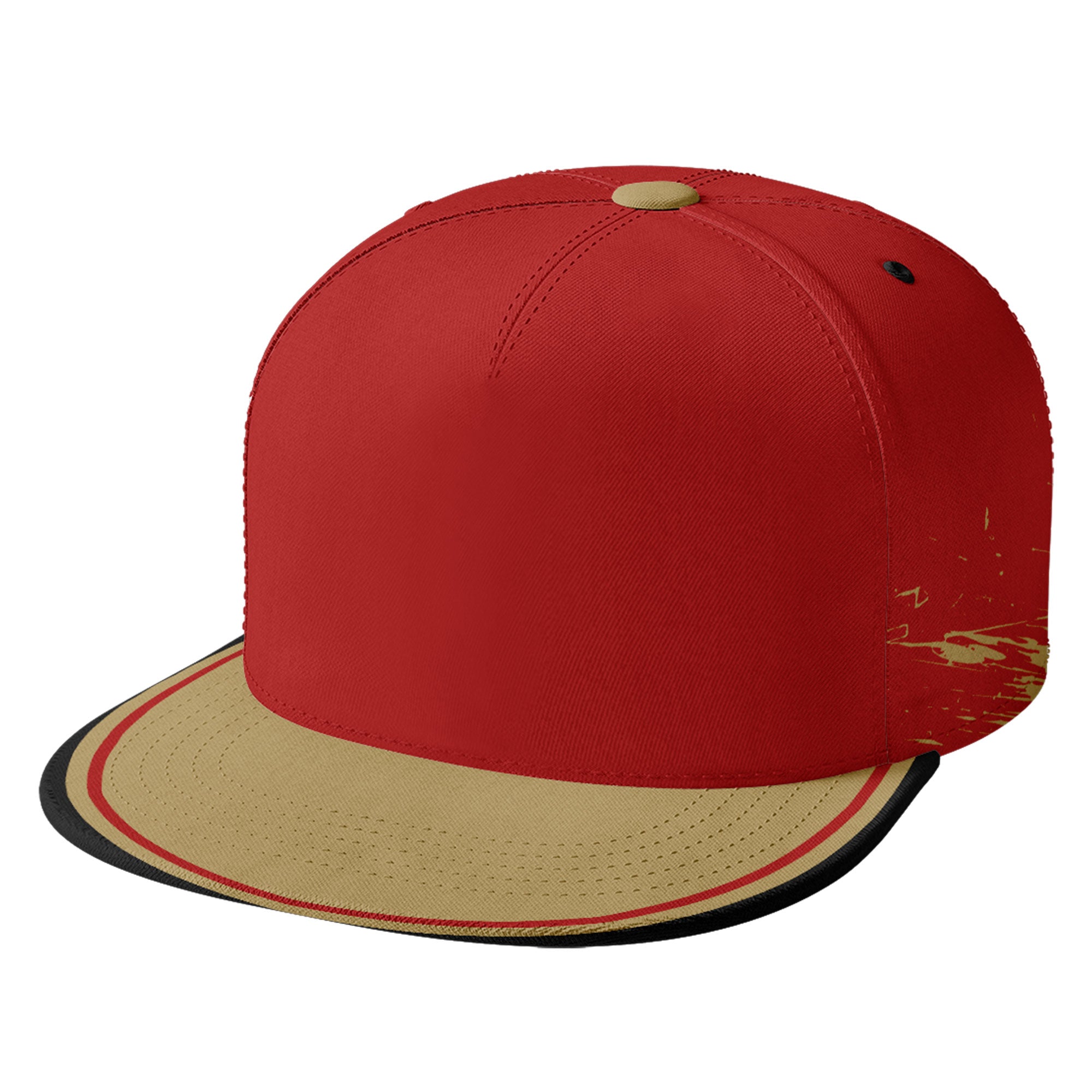 Custom Red Yellow San Francisco Football Jersey and Hat Combo Offer Personalized Combo ZH-D020326-25