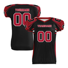 Custom Red Black Georgia High-Performance American Football Jersey FBJ06-D023001-3