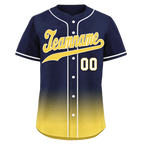 Custom Blue Yellow Fade Fashion Personalized Authentic Baseball Jersey BSBJ01-D0a70e9