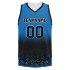 Custom Blue Black Fade Fashion Sports Uniform Basketball Jersey BBJ01-D020102-11