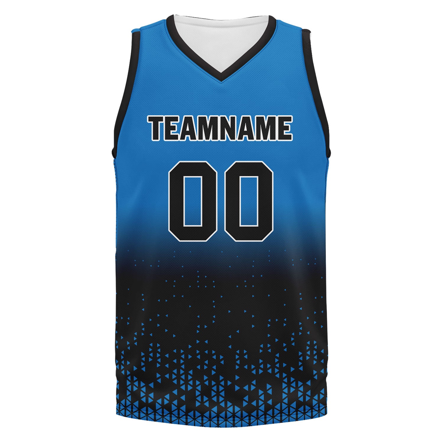 Custom Blue Black Fade Fashion Sports Uniform Basketball Jersey BBJ01-D020102-11
