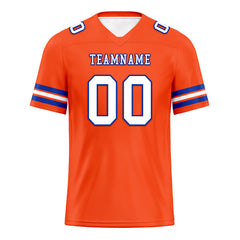 Custom Orange Denver Personalized Authentic Football Jersey FBJ02-E0601-14