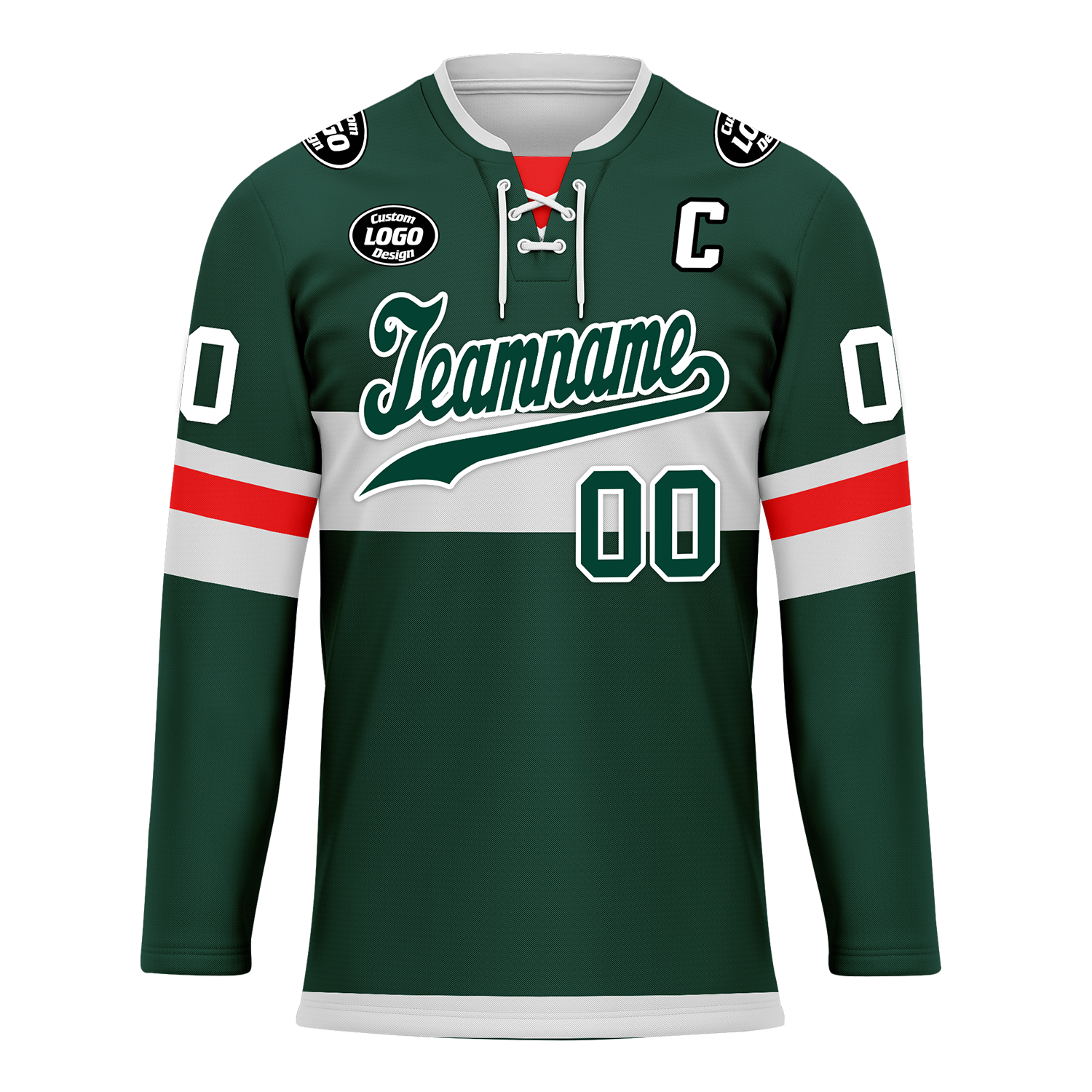 Custom Green Personalized Hockey Jersey HCKJ01-D0a70b9