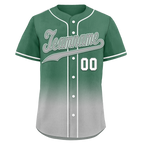 Custom Green Grey Fade Fashion Personalized Authentic Baseball Jersey BSBJ01-D0a70c9