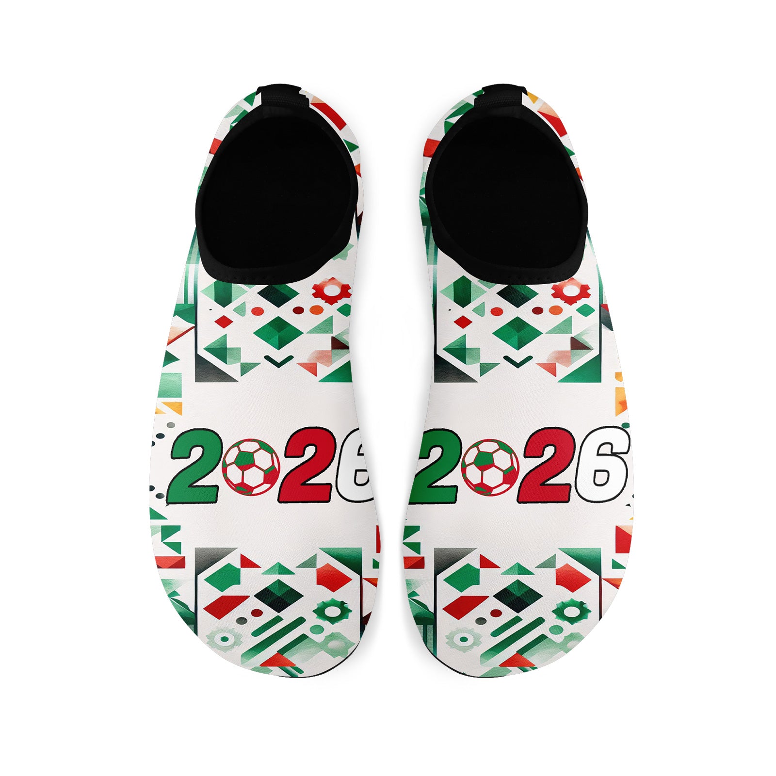 Custom 2026 World Cup Mexico Sneakers DIY Country Flag Running Shoes Lightweight Sport Shoes Gift for Football Fans Personalized Team Name and Logo FN086-F023097-2