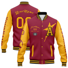 Custom Red Yellow Black Arizona Jacket and Sports Shoes Combo Offer Personalized Combo ZH-D020294-1