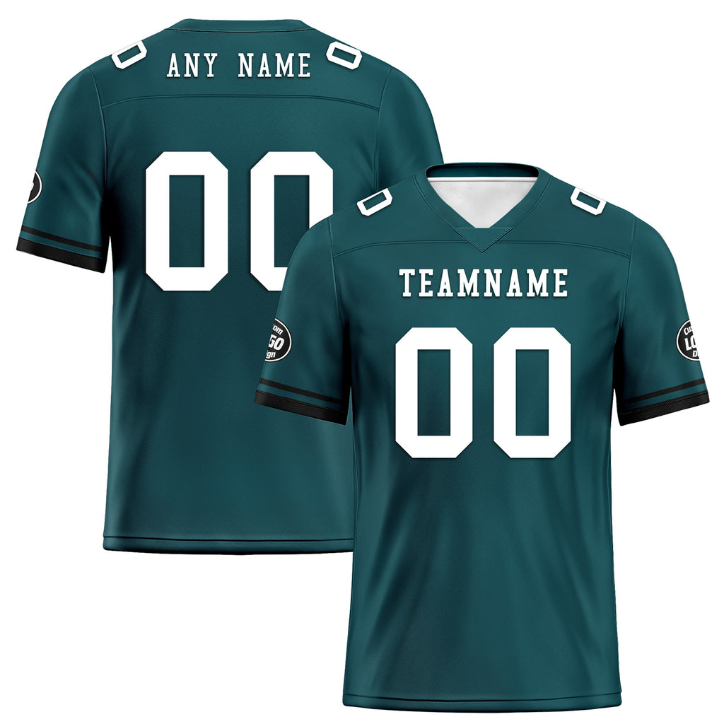 Custom Green Black Philadelphia Football Jersey and Firesoul Sports Shoes Combo Offer Personalized Combo ZH-D020273-23