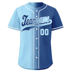 Custom Blue Gradient Fashion Personalized Authentic Baseball Jersey BSBJ01-D0a7078