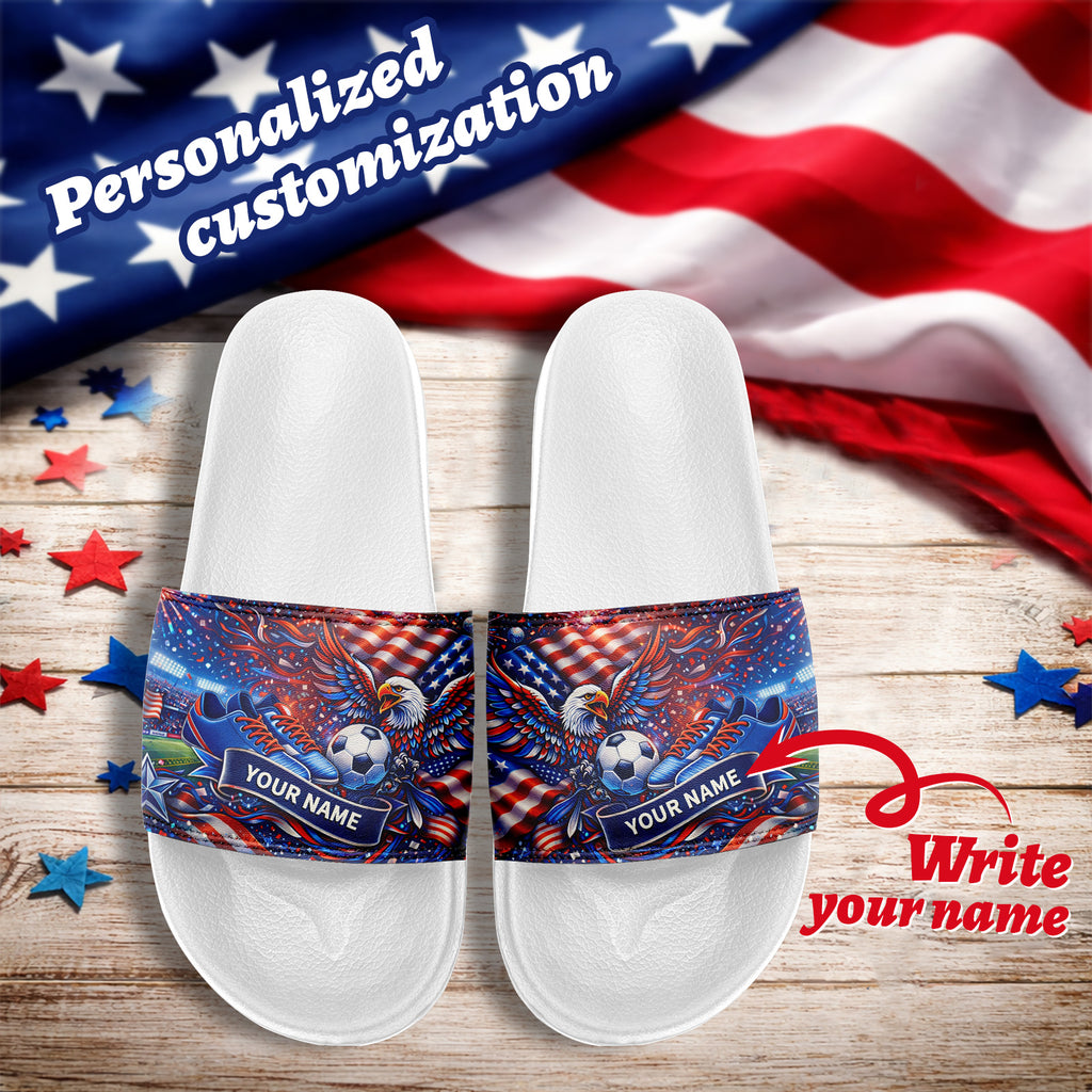 Custom 2026 World Cup United States Sneakers DIY Country Flag Running Shoes Lightweight Sport Shoes Gift for Football Fans Personalized Team Name and Logo FN056-F027060-1