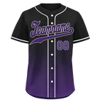 Custom Black Purple Fade Fashion Personalized Authentic Baseball Jersey BSBJ01-D0a70d0