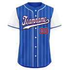 Custom Blue Stripe Fashion Personalized Authentic Baseball Jersey BSBJ01-D017223