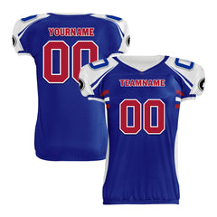 Custom Blue White New York High-Performance American Football Jersey FBJ06-D023001-21