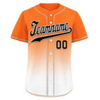 Custom Orange White Fade Fashion Personalized Authentic Baseball Jersey BSBJ01-D0a70dd