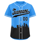 Custom Blue Black City Edition Personalized Authentic Baseball Jersey BSBJ01-D017132