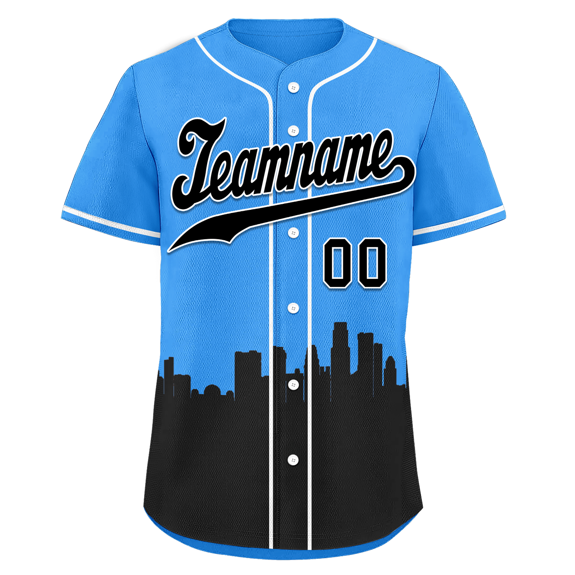 Custom Blue Black City Edition Personalized Authentic Baseball Jersey BSBJ01-D017132