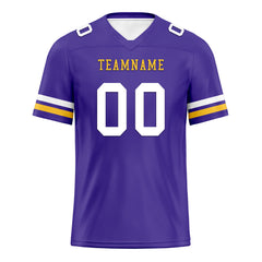 Custom Purple Minnesota Personalized Authentic Football Jersey FBJ02-E0601-6