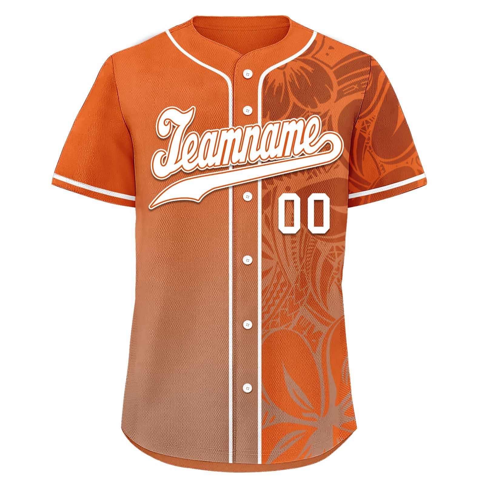 Custom Orange Classic Style Personalized Authentic Baseball Jersey BSBJ01-D020160-4