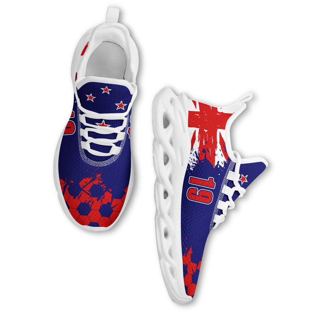 Custom 2026 World Cup New Zealand Sneakers DIY Country Flag Running Shoes Lightweight Sport Shoes Gift for Football Fans Personalized Team Name and Logo FN003-F027079-10