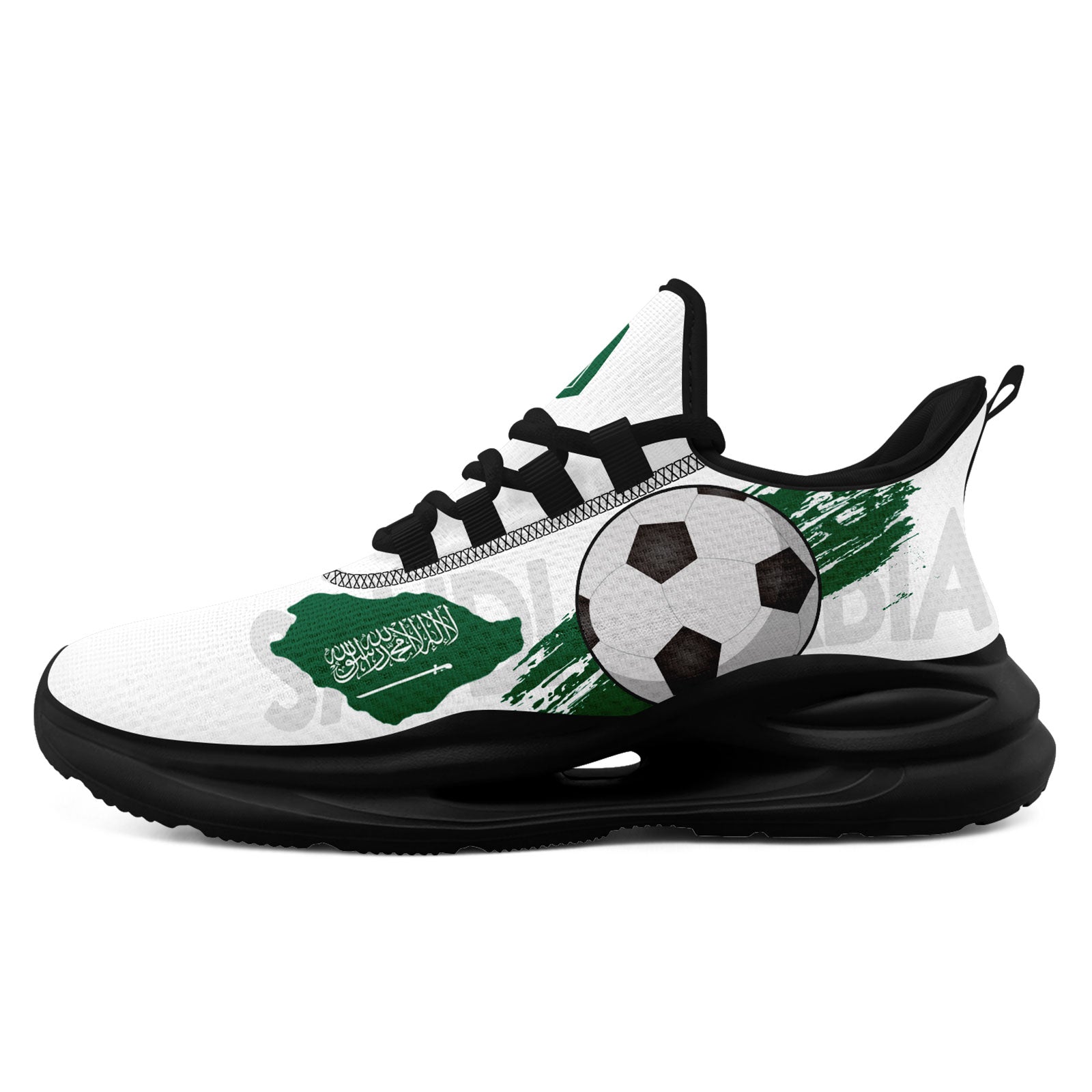 Custom Saudi Arabia 2026 World Cup Sneakers DIY Country Flag Running Shoes Lightweight Sport Shoes Gift for Football Fans Personalized Team Name and Logo FN079-F009093-5