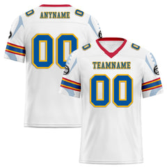 Custom White Pittsburgh Football Jersey and Sports Shoes Combo Offer Personalized Combo ZH-D025008-31